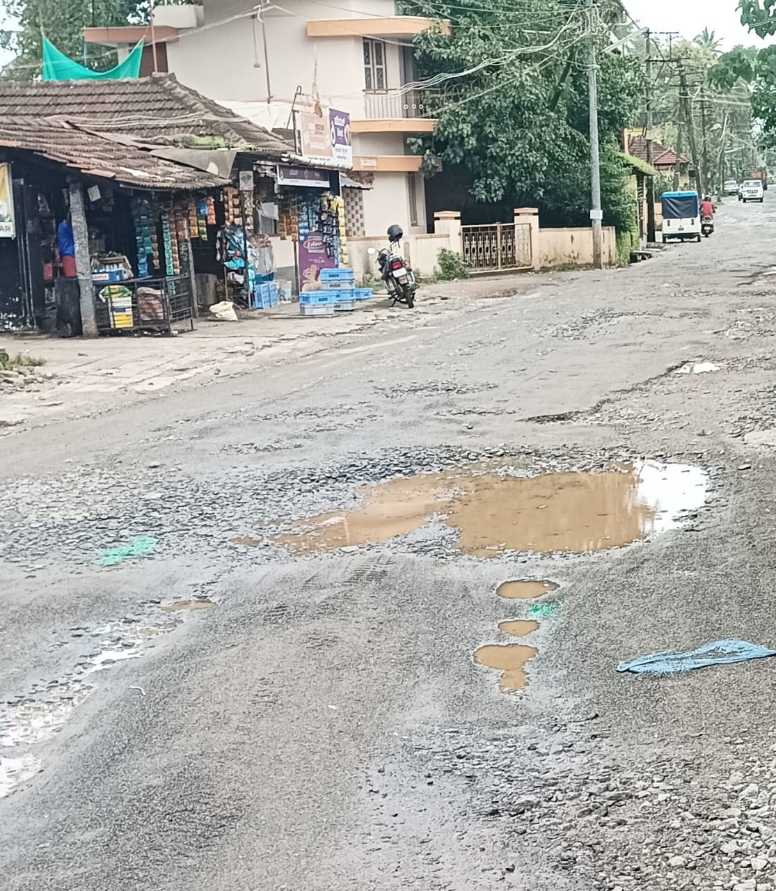 ಕಾರ್ಕಳದ ತೆಳ್ಳಾರಿನ ಹೊಂಡಮಯ ರಸ್ತೆ
