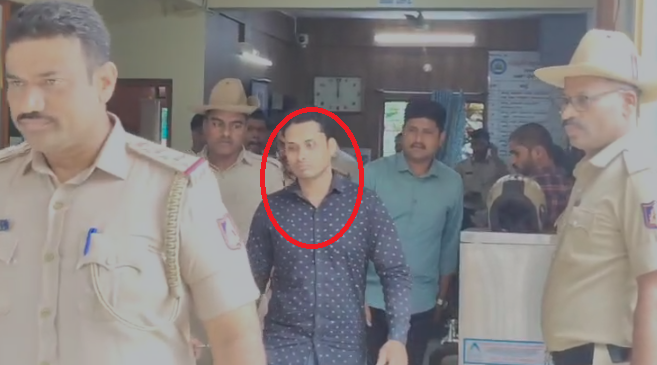 ಆರೋಪಿಯನ್ನು ನ್ಯಾಯಾಲಯಕ್ಕೆ ಹಾಜರು ಪಡಿಸಲು ಕರೆದೊಯ್ದ ಪೊಲೀಸರು 