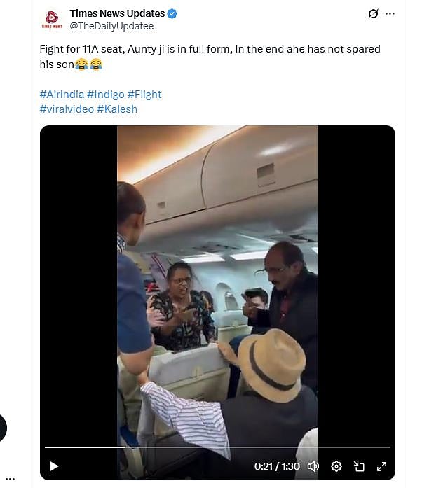 Fact Check: ವಿಮಾನದಲ್ಲಿ 11ಎ ಆಸನಕ್ಕೆ ಪ್ರಯಾಣಿಕರ ಜಗಳ ಎನ್ನುವ ಸುದ್ದಿ ಸುಳ್ಳು