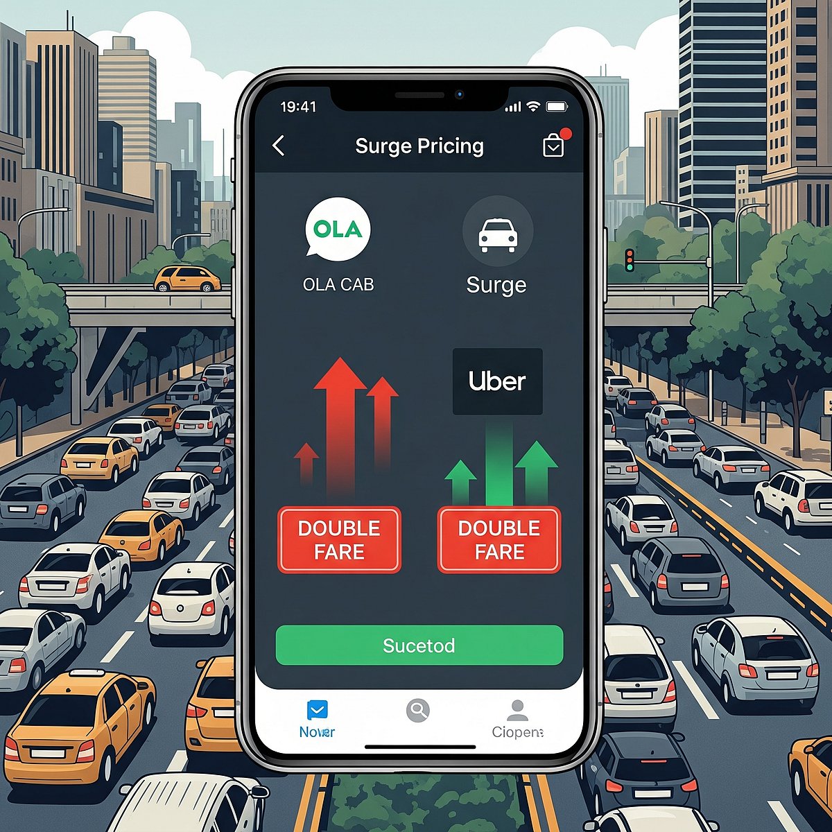 ಆ್ಯಪ್ ಆಧಾರಿತ ಕ್ಯಾಬ್ ಸೇವೆಗೆ ದುಪ್ಪಟ್ಟು ಶುಲ್ಕ ವಿಧಿಸಲು ಅವಕಾಶ ನೀಡಿದ ಕೇಂದ್ರ