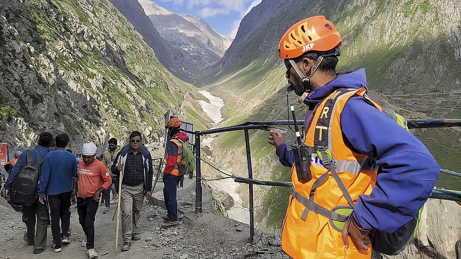 ಅಮರನಾಥ ಯಾತ್ರೆ ವೇಳೆ ಸರಣಿ ಅಪಘಾತ: ಬಸ್‌ನಲ್ಲಿದ್ದ 36 ಮಂದಿಗೆ ಗಾಯ