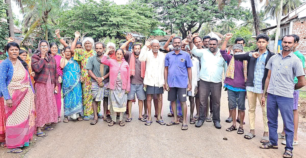 ಕೆ.ಆರ್.ಪೇಟೆ | ವಸಂತಪುರದಲ್ಲಿ ಕೋತಿಗಳ ಹಾವಳಿ:  ಗ್ರಾಮಸ್ಥರು ಹೈರಾಣು