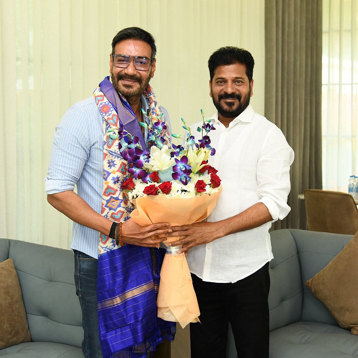 ತೆಲಂಗಾಣದಲ್ಲಿ ವಿಶ್ವದರ್ಜೆಯ Film Studio: ಸಿಎಂ ರೇವಂತ್ ಭೇಟಿಯಾದ ಅಜಯ್ ದೇವಗನ್