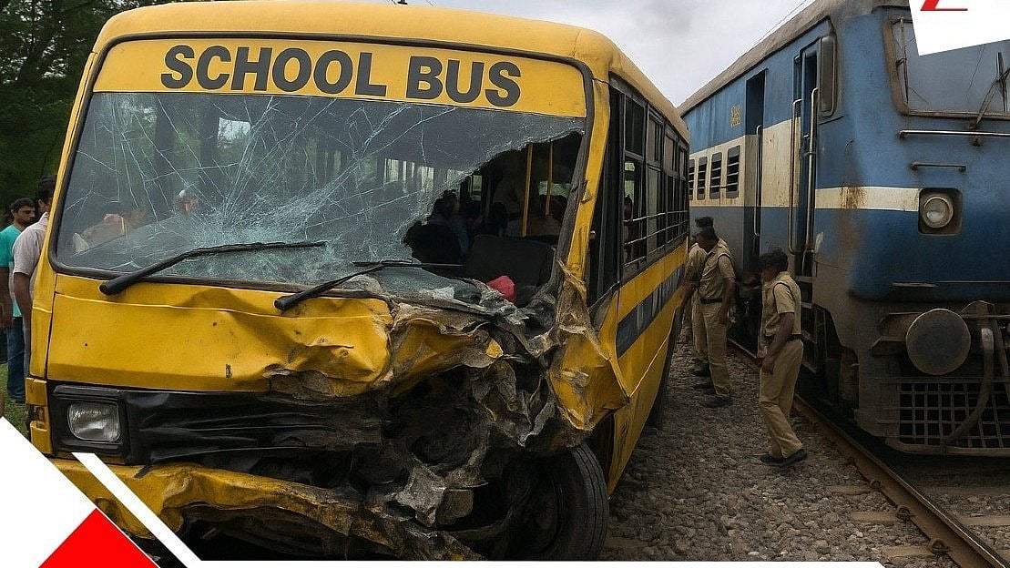 ತಮಿಳುನಾಡು | ಶಾಲಾ ವ್ಯಾನ್‌ಗೆ ಪ್ರಯಾಣಿಕ ರೈಲು ಡಿಕ್ಕಿ: ಗೇಟ್‌ ಕೀಪರ್ ಬಂಧನ