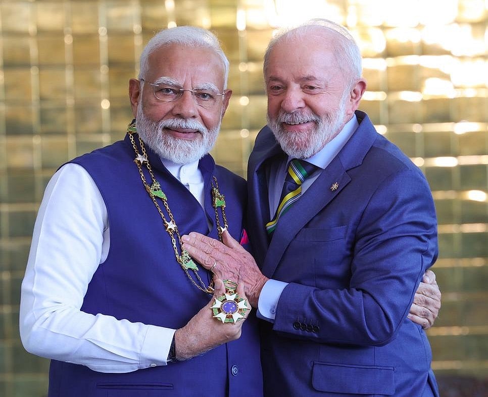 ಪ್ರಧಾನಿ ಮೋದಿಗೆ ಬ್ರೆಜಿಲ್‌ನ ಅತ್ಯುನ್ನತ ನಾಗರಿಕ ಪ್ರಶಸ್ತಿ ಗೌರವ