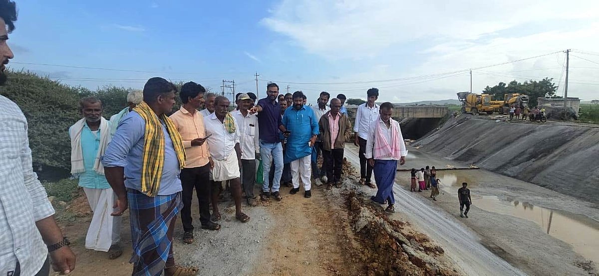 ರಟ್ಟೀಹಳ್ಳಿ | ಕಾಲುವೆ ದುರಸ್ತಿ ಕಾಮಗಾರಿ ಕಳಪೆ: ಆರೋಪ