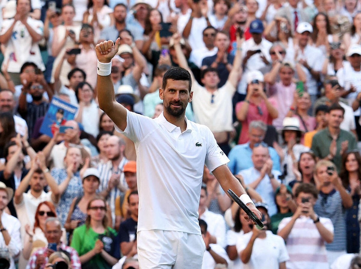Wimbledon: ಜೊಕೊವಿಚ್ ದಾಖಲೆಯ 14ನೇ ಸಲ ಸೆಮಿಫೈನಲ್ ಸಾಧನೆ; ಸಿನ್ನರ್ ಎದುರಾಳಿ