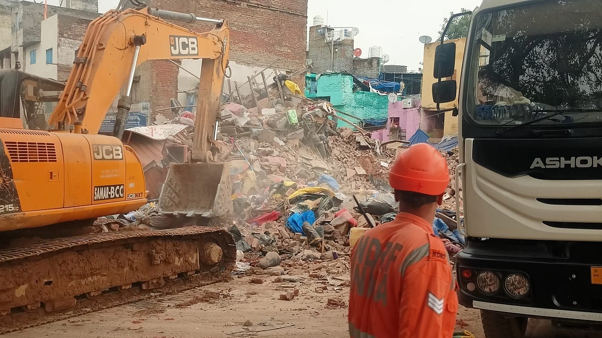 ದೆಹಲಿಯ ಬಡಾ ಹಿಂದೂ ರಾವ್‌ ಪ್ರದೇಶದಲ್ಲಿ ಕುಸಿದ ಮೂರು ಮಹಡಿಗಳ ಕಟ್ಟಡ: ಒಂದು ಸಾವು