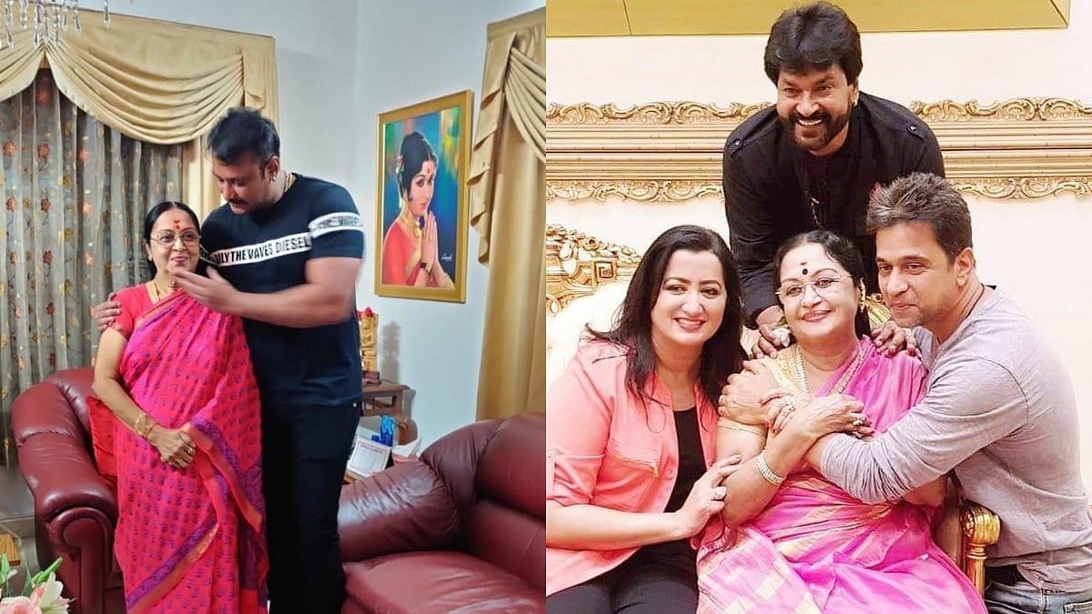 ಸಿನಿ ತಾರೆಯರೊಂದಿಗೆ ಕಾಣಿಸಿಕೊಂಡಿದ್ದ ಬಿ. ಸರೋಜಾದೇವಿಯ ಖುಷಿಯ ಕ್ಷಣಗಳು...