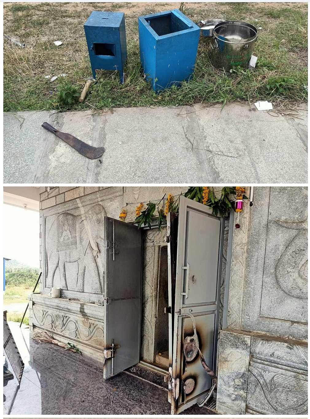 ಅರಸೀಕೆರೆ: ಬೆಂಡೆಕೆರೆ ಮೂಡಲಗಿರಿ ತಿಮ್ಮಪ್ಪ ದೇವರ ಹುಂಡಿ ಕಳವು