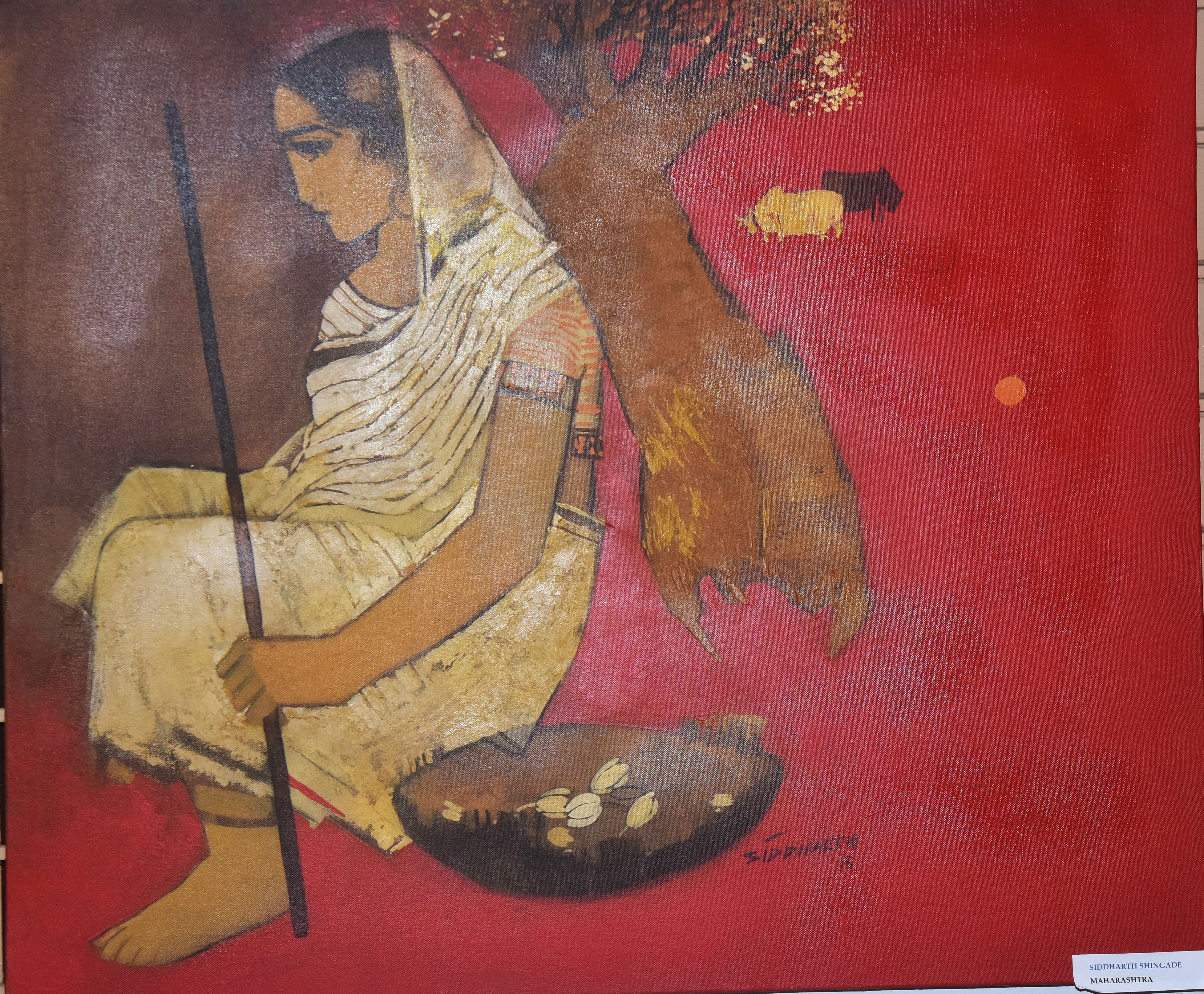 ಸಿದ್ಧಾರ್ಥ ಶಿಂಗಾಡೆ ಅವರ ಕಲಾಕೃತಿ                                                                             