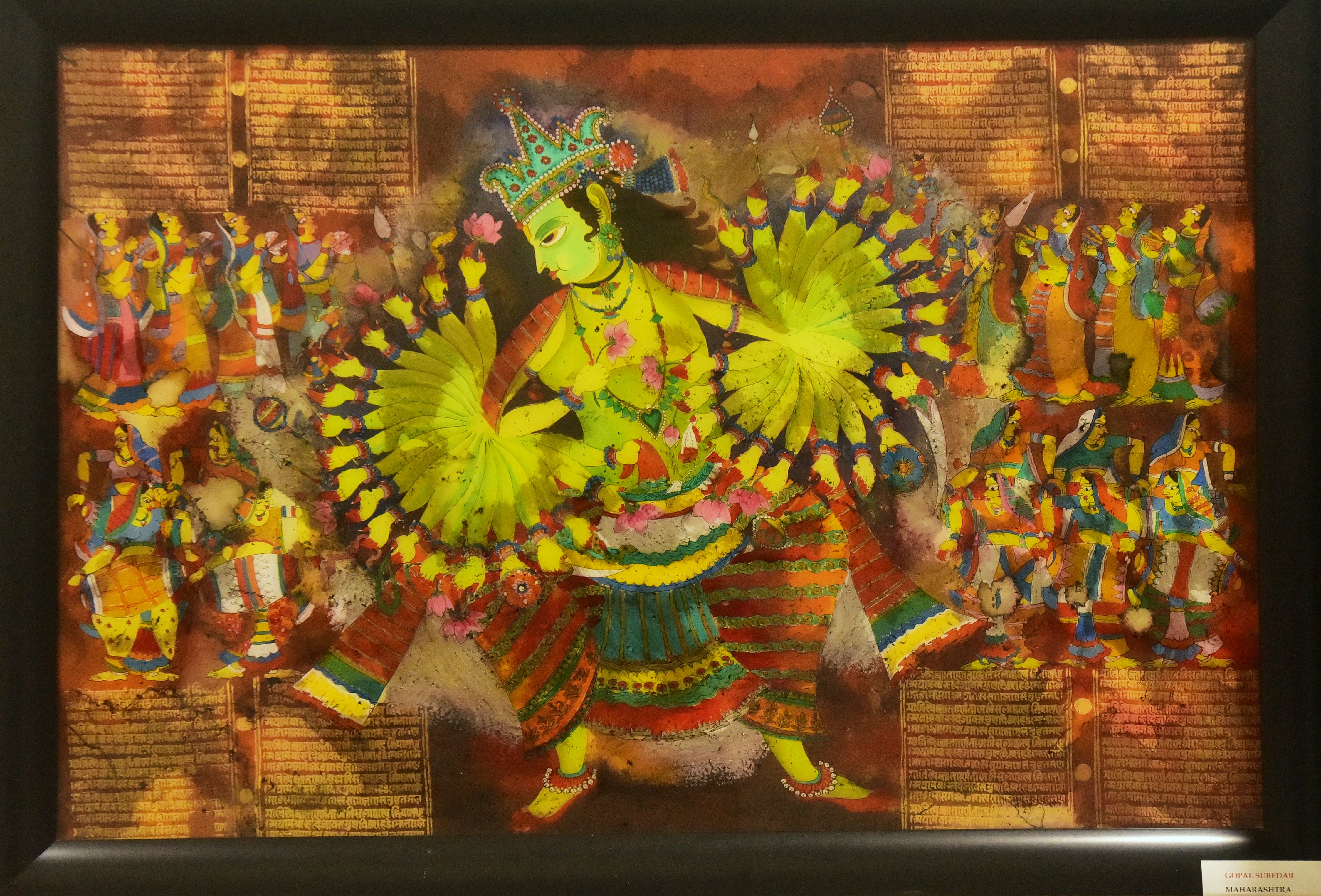 ಗೋಪಾಲ್‌ ಸುಬೇದಾರ್‌ ಅವರ ಗ್ಲಾಸ್‌ ಪೇಂಟಿಂಗ್‌                                                                             