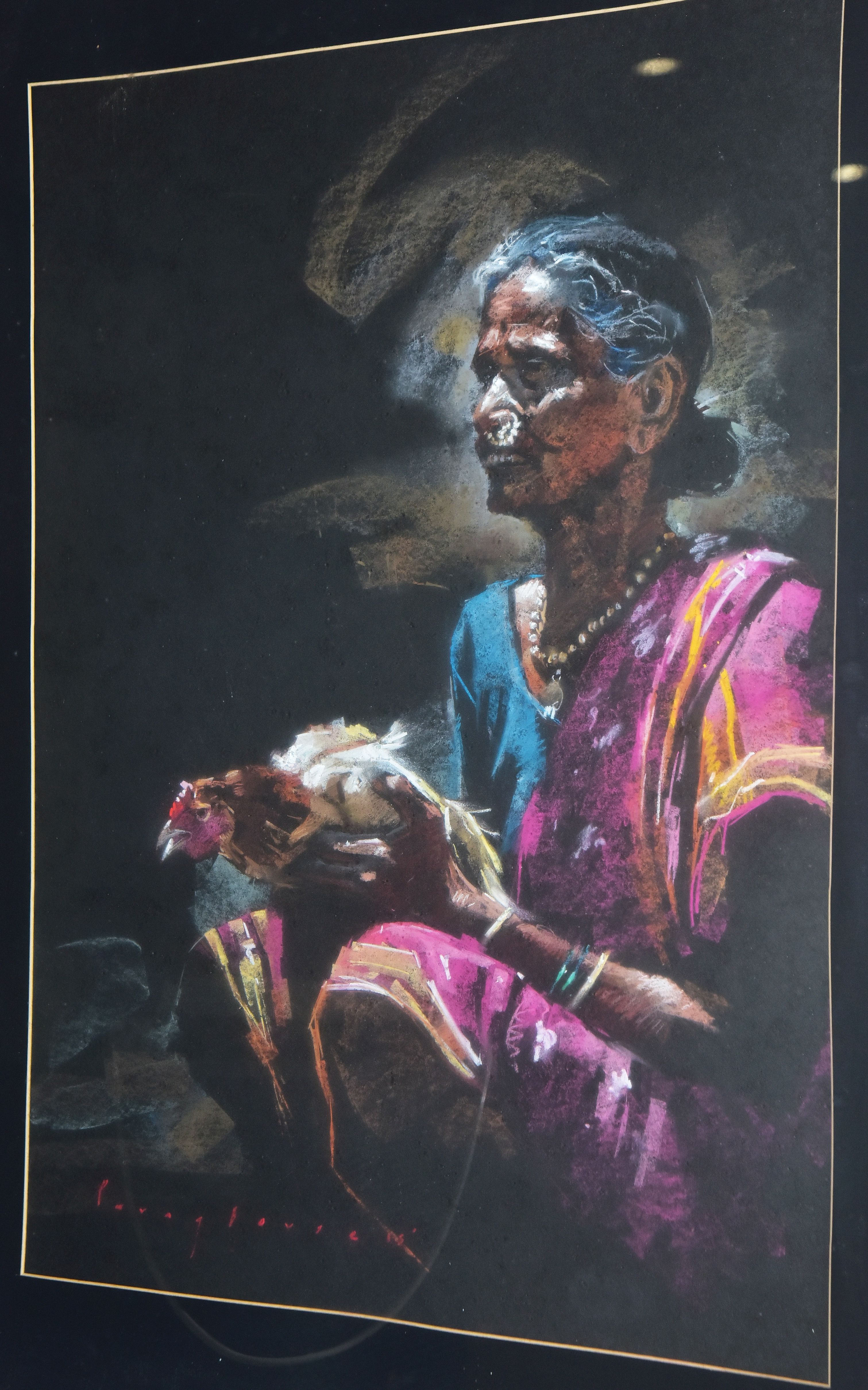 ಪರಾಗ್‌ ಬೋರ್ಸೆ ಅವರ ಗ್ರಾಮೀಣ ಮಹಿಳೆಯ ಚಿತ್ರಣದ ಕಲಾಕೃತಿ                                                                             