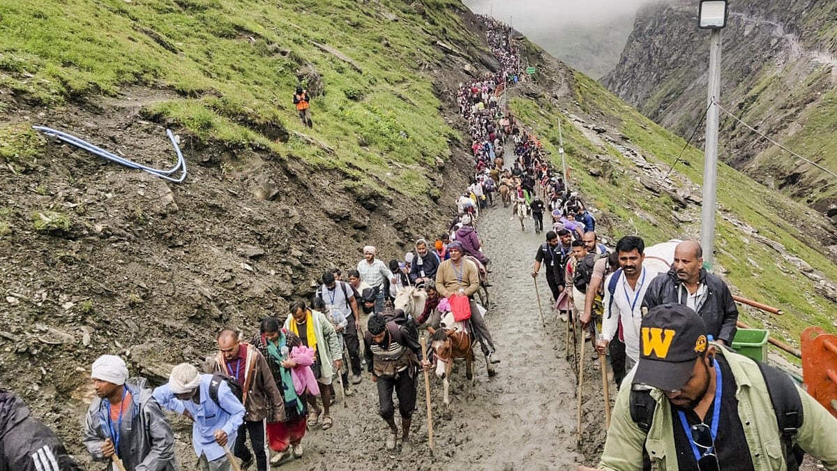 ಅಮರನಾಥ ಯಾತ್ರೆ: ಜಮ್ಮುವಿನಿಂದ ಹೊರಟ 6 ಸಾವಿರ ಯಾತ್ರಿಕರು