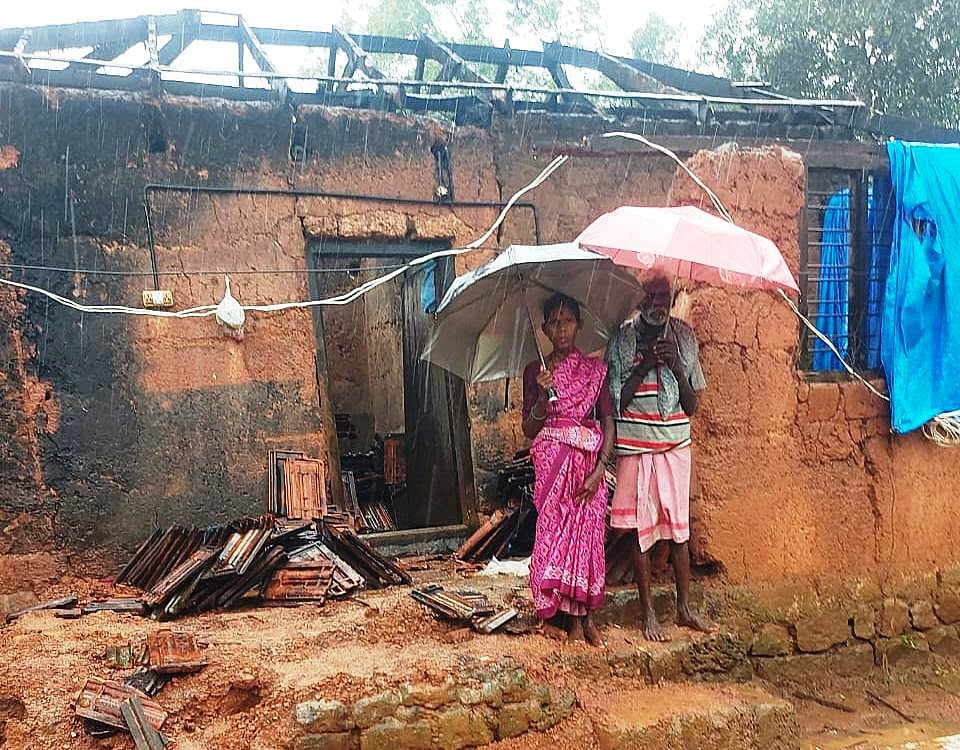 ಮೂಡುಬಿದಿರೆ: ಭಾರಿ ಮಳೆಗೆ ಎರಡು ಮನೆಗಳಿಗೆ ಹಾನಿ 