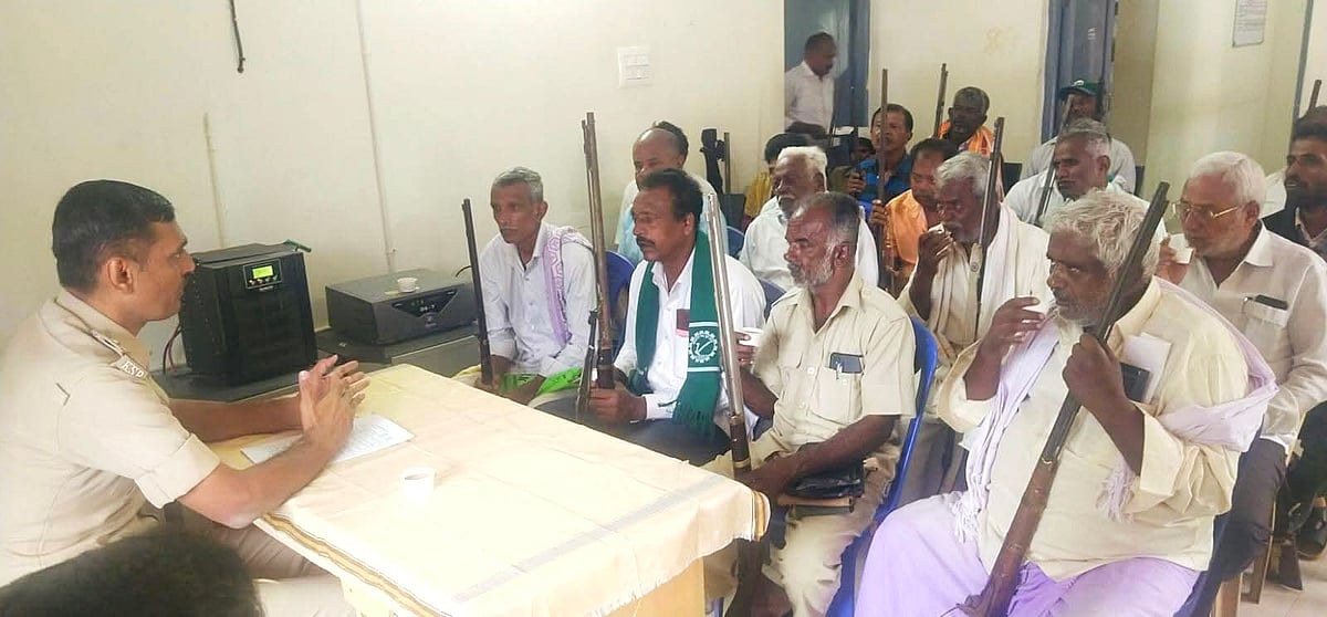 ಮಾಗಡಿ | ಶಸ್ತ್ರಾಸ್ತ್ರ ಪರವಾನಿಗೆದಾರರ ಸಭೆ