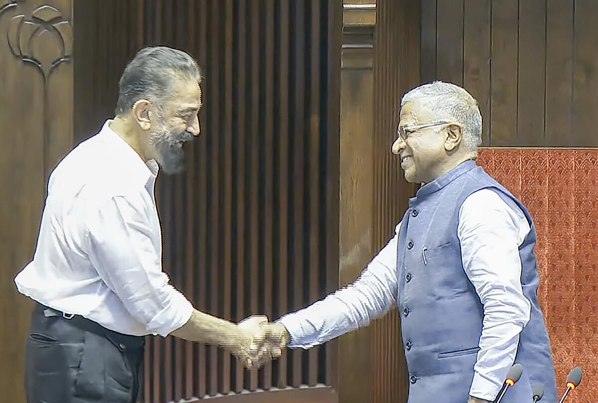 ರಾಜ್ಯಸಭಾ ಸದಸ್ಯರಾಗಿ ಕಮಲ್ ಹಾಸನ್ ಪ್ರಮಾಣವಚನ ಸ್ವೀಕಾರ