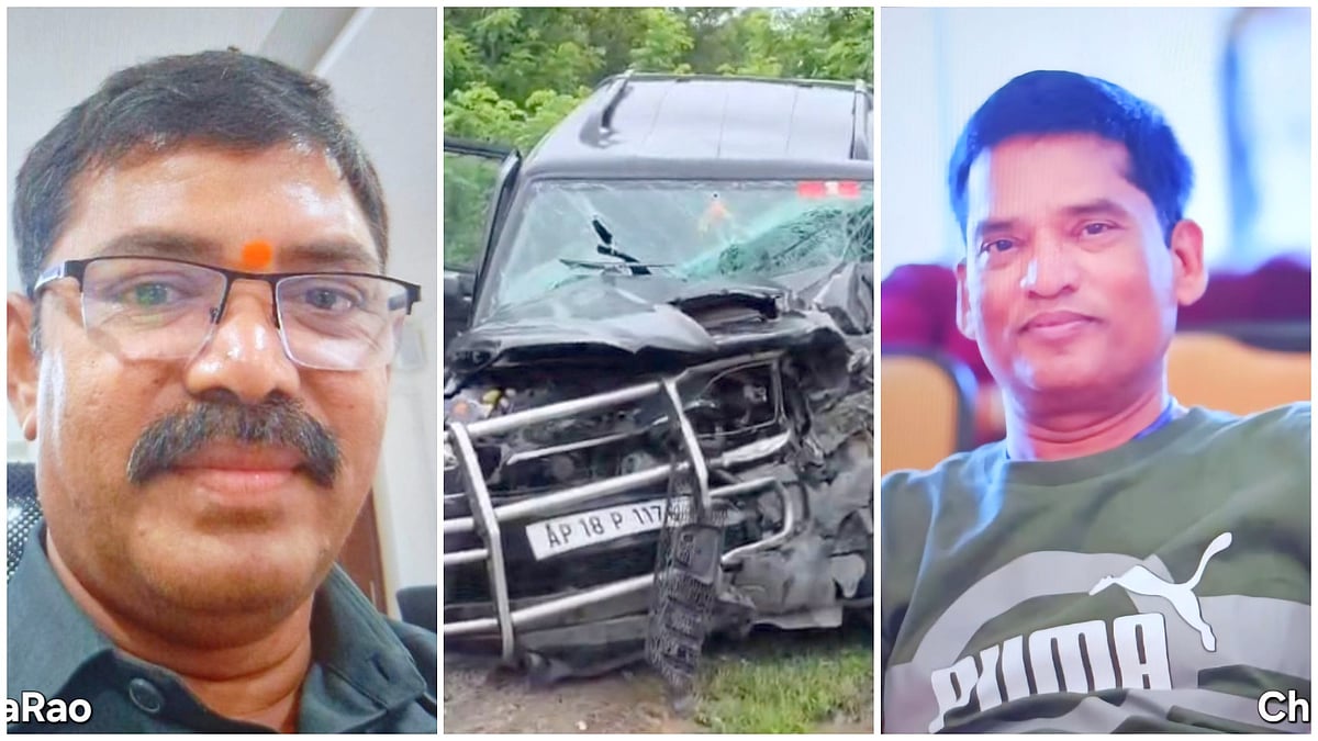 ಹೈದರಾಬಾದ್ ಬಳಿ ರಸ್ತೆ ಅಪಘಾತ: ಆಂಧ್ರದ ಇಬ್ಬರು ಪೊಲೀಸ್ ಅಧಿಕಾರಿಗಳ ಸಾವು
