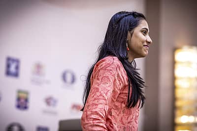 ದಿವ್ಯಾ ದೇಶಮುಖ್ ಗೆಲುವಿನ ಕ್ಷಣ