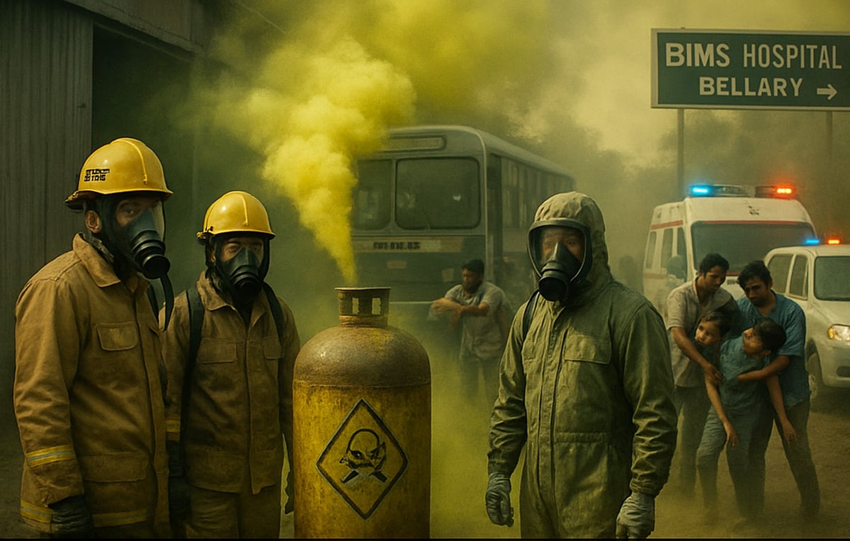 ಕೂಡ್ಲಿಗಿ | ರಾಸಾಯನಿಕ ಸೋರಿಕೆ: 13 ಮಂದಿ ಅಸ್ವಸ್ಥ 