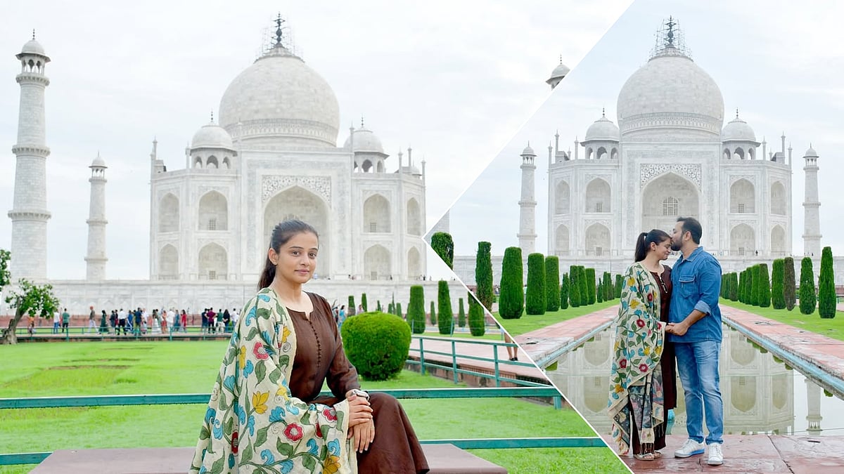 PHOTOS | ಪ್ರೇಮಸೌಧ ತಾಜ್‌ ಮಹಲ್‌ ಎದುರು ನಟಿ ಪ್ರಿಯಾಮಣಿ  