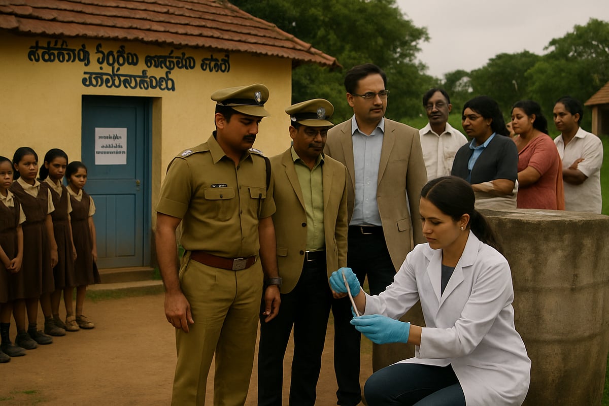 ಸರ್ಕಾರಿ ಶಾಲೆಯ ಕುಡಿಯುವ ನೀರಿನ ಟ್ಯಾಂಕ್‌ನಲ್ಲಿ  ಕೀಟನಾಶಕದ ಶಂಕೆ: ಪ್ರಕರಣ ದಾಖಲು