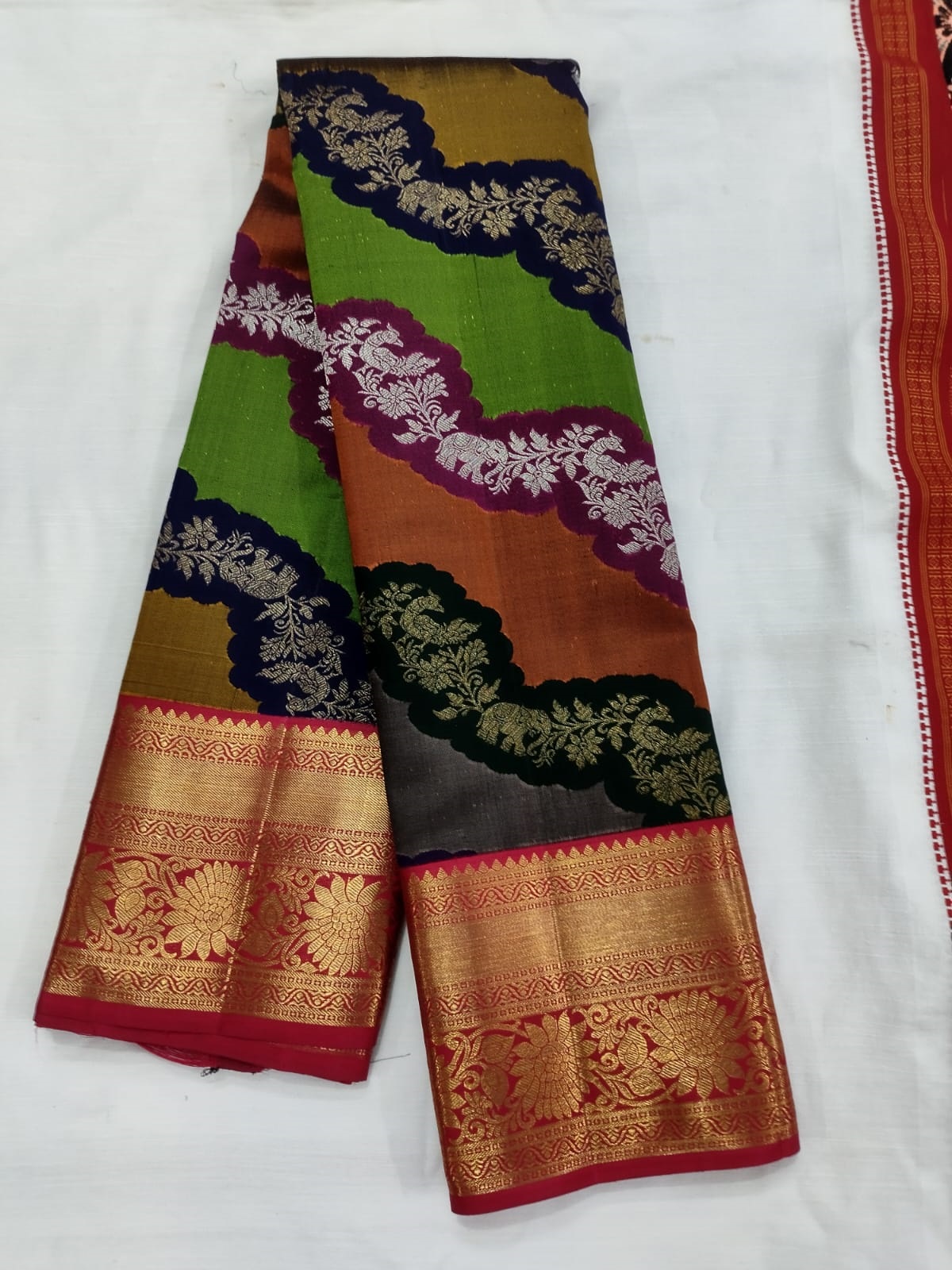 ‘ರೈನ್‍ಬೊ ಕಲಾಂಜಲಿ’ ರೇಷ್ಮೆ ಸೀರೆ