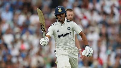 ಕೆನ್ನಿಂಗ್ಟನ್‌ ಓವಲ್‌ನಲ್ಲಿ ನಡೆದ ಪಂದ್ಯದಲ್ಲಿ ಶತಕ ಸಿಡಿಸಿದ ಸಂಭ್ರಮದಲ್ಲಿ ಯಶಸ್ವಿ ಜೈಸ್ವಾಲ್‌. ಅವರ ಆಟದ ನೆರವಿನಿಂದ ಭಾರತ ತಂಡ ಇಂಗ್ಲೆಂಡ್ ಗೆಲುವಿಗೆ 374 ರನ್‌ ಗುರಿ ನೀಡಿತ್ತು.