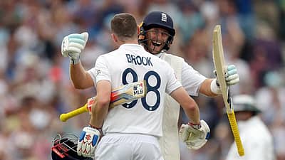 ಕಠಿಣ ಗುರಿ ಎದುರು ಉತ್ತಮ ಬ್ಯಾಟಿಂಗ್‌ ಪ್ರದರ್ಶನ ನೀಡಿದ ಇಂಗ್ಲೆಂಡ್‌ನ ಹ್ಯಾರಿ ಬ್ರೂಕ್‌ ಮತ್ತು ಜೋ ರೂಟ್‌ 