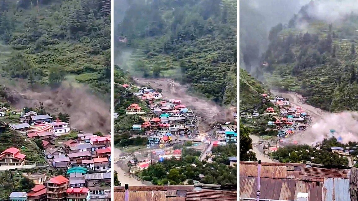 ಉತ್ತರಕಾಶಿಯಲ್ಲಿ ಭೀಕರ ಮೇಘಸ್ಫೋಟ: ಮೈ ನಡುಗಿಸುವ ಫೋಟೊಗಳು ಇಲ್ಲಿವೆ...