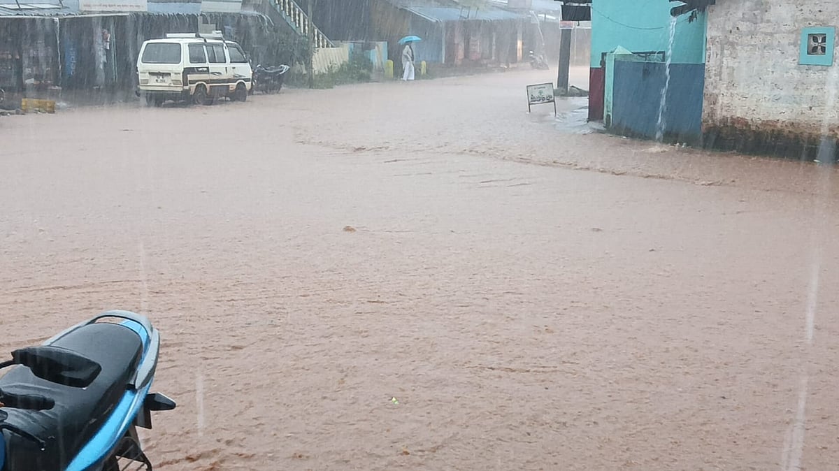 ಸೊರಬ | ಚಂದ್ರಗುತ್ತಿಯಲ್ಲಿ ಭಾರಿ ಮಳೆ; ಗ್ರಾಮ ಪಂಚಾಯತ್‌ ವಿರುದ್ದ ಹಿಡಿ ಶಾಪ