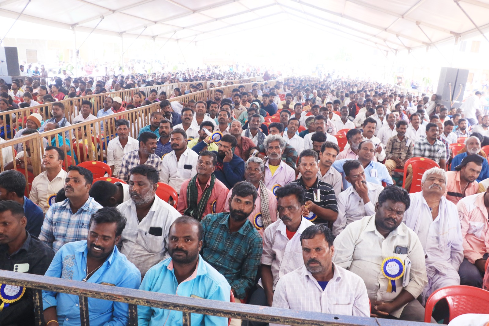 ಕಾರ್ಯಕ್ರಮದಲ್ಲಿ ಭಾಗವಹಿಸಿದ್ದ ಅಸಂಘಟಿತ ವಲಯದ ಕಾರ್ಮಿಕರು
