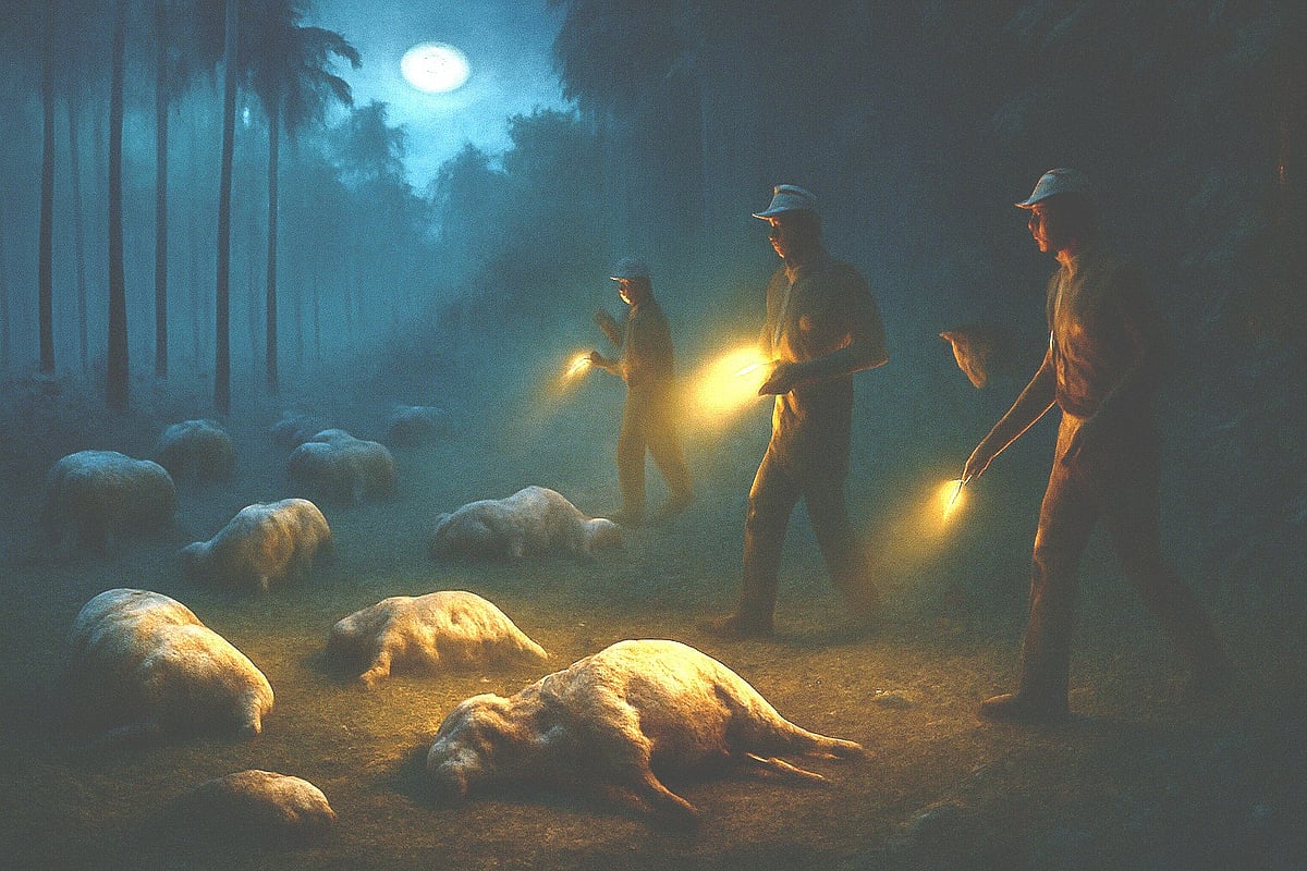 ದಾವಣಗೆರೆ: ಚಿರತೆ ದಾಳಿಗೆ 27 ಕುರಿಗಳು ಸಾವು