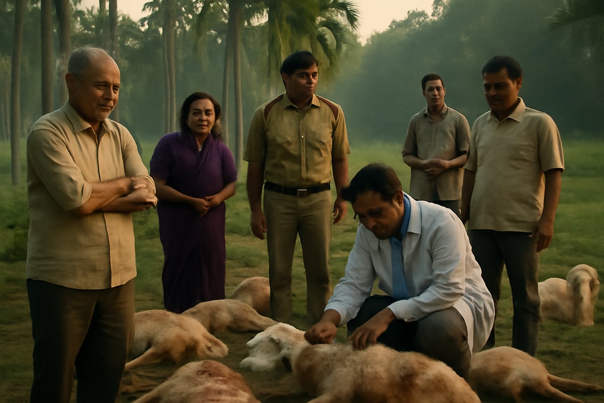 ಕಡರನಾಯ್ಕನಹಳ್ಳಿ: ಚಿರತೆಗಳ ದಾಳಿ; 20 ಕುರಿಗಳು ಬಲಿ