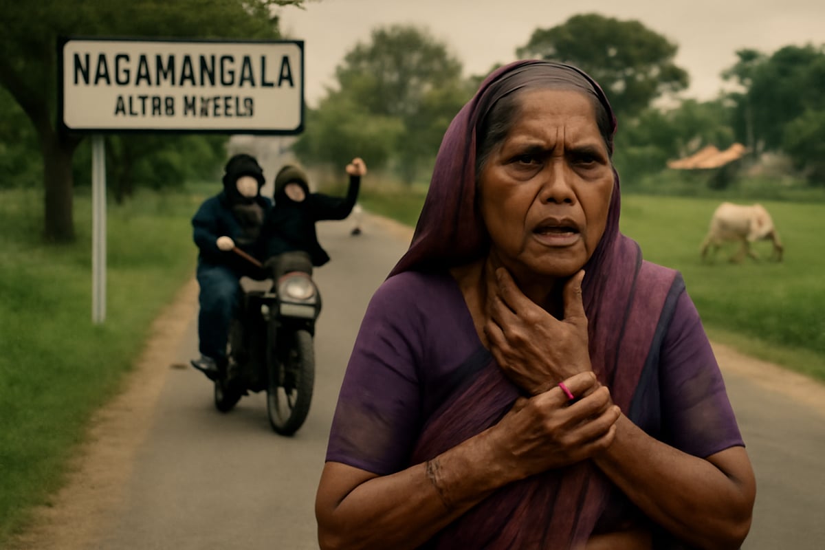 ನಾಗಮಂಗಲ: ಎಮ್ಮೆ ಮೇಯಿಸುತ್ತಿದ್ದ ಮಹಿಳೆಯ ಮಾಂಗಲ್ಯ ಸರ ಕಸಿದು ಪರಾರಿ