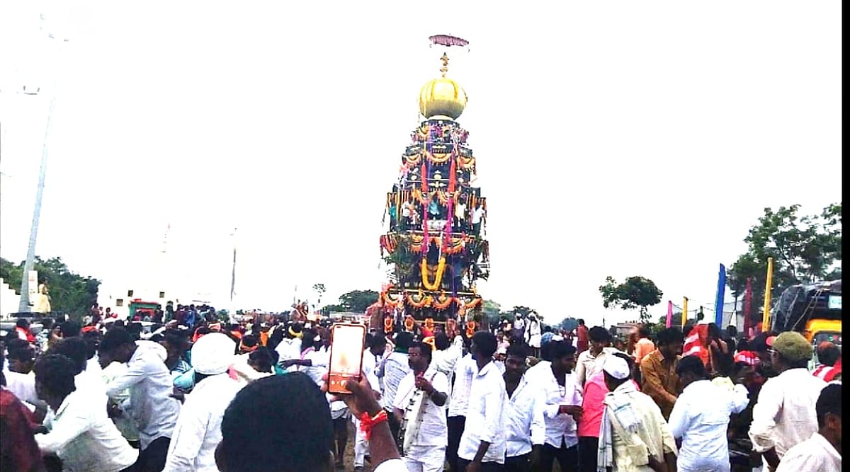 ಮಾವನೂರ: ಅದ್ದೂರಿಯಿಂದ ಜರುಗಿದ ಧರ್ಮರಾಯ ದೇವರ ರಥೋತ್ಸವ