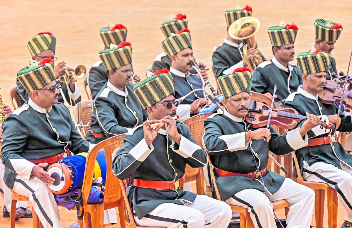 ಸ್ವಾತಂತ್ರ್ಯೋತ್ಸವ ಕಾರ್ಯಕ್ರಮದಲ್ಲಿ ಕರ್ನಾಟಕ ಪೊಲೀಸ್ ಬ್ಯಾಂಡ್‌ನ ಪ್ರದರ್ಶನ