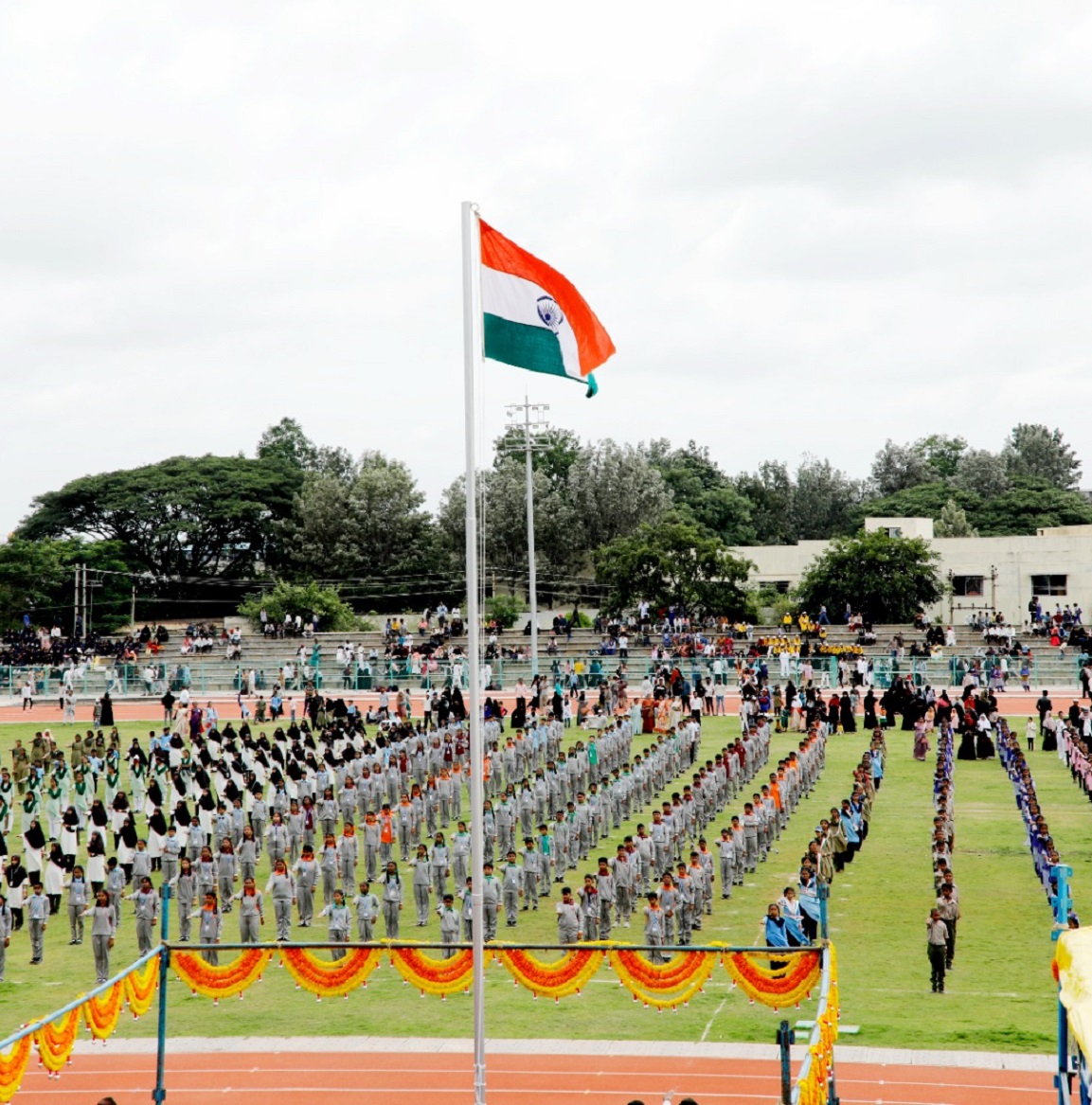 ತ್ರಿವರ್ಣ ಧ್ವಜಾರೋಹಣ ಸಂದರ್ಭ