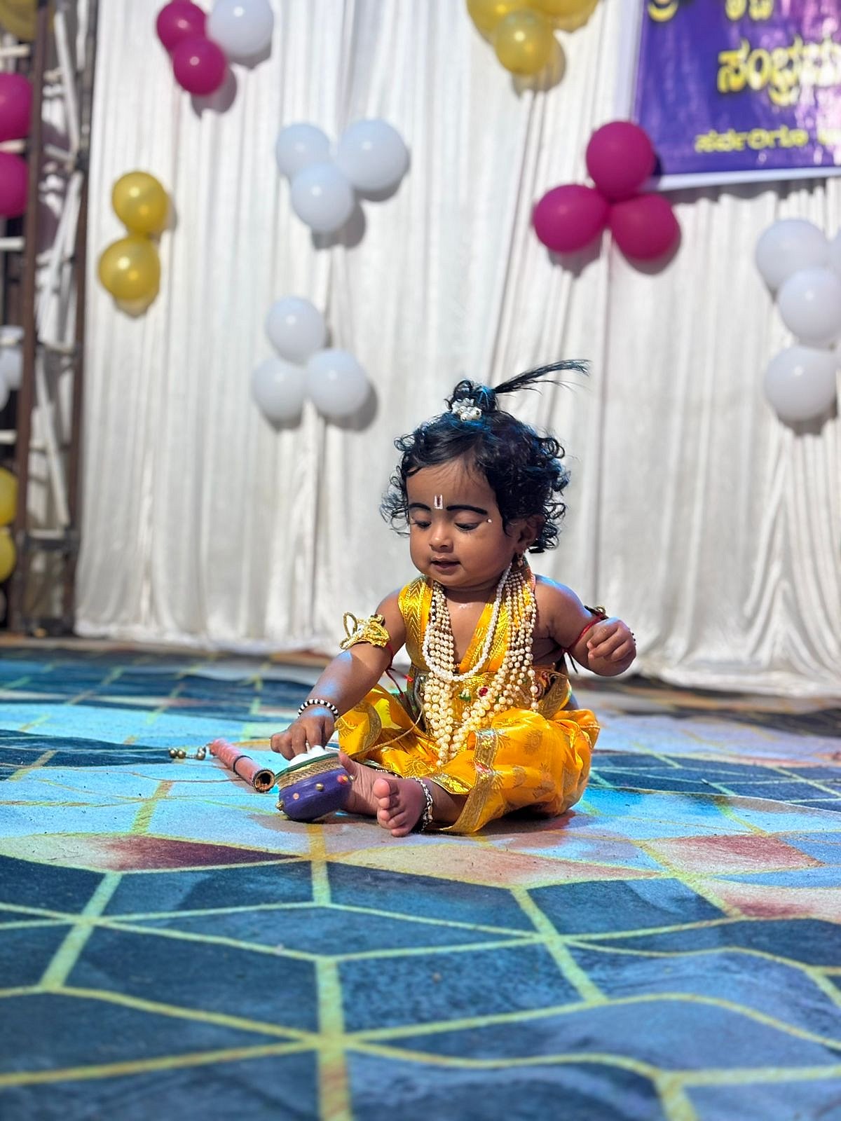 ಕಂಬಿಬಾಣೆ: ಜನಸೂರೆಗೊಂಡ ಕೃಷ್ಣ-ರಾಧೆ-ಯಶೋಧೆ‌ ಛದ್ಮವೇಷ ಸ್ಪರ್ಧೆ