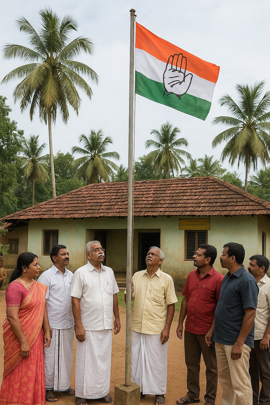 ಕೇರಳ: ಸ್ವಾತಂತ್ರ್ಯೋತ್ಸವ ಧ್ವಜಾರೋಹಣ ವೇಳೆ ಕಾಂಗ್ರೆಸ್ ಬಾವುಟ ಹಾರಿಸಿದ CPM!