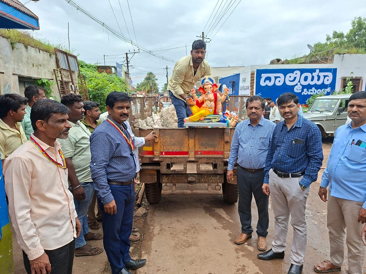 ಧಾರವಾಡ: 91 ಪಿಒಪಿ ಗಣೇಶ ಮೂರ್ತಿ ವಶ