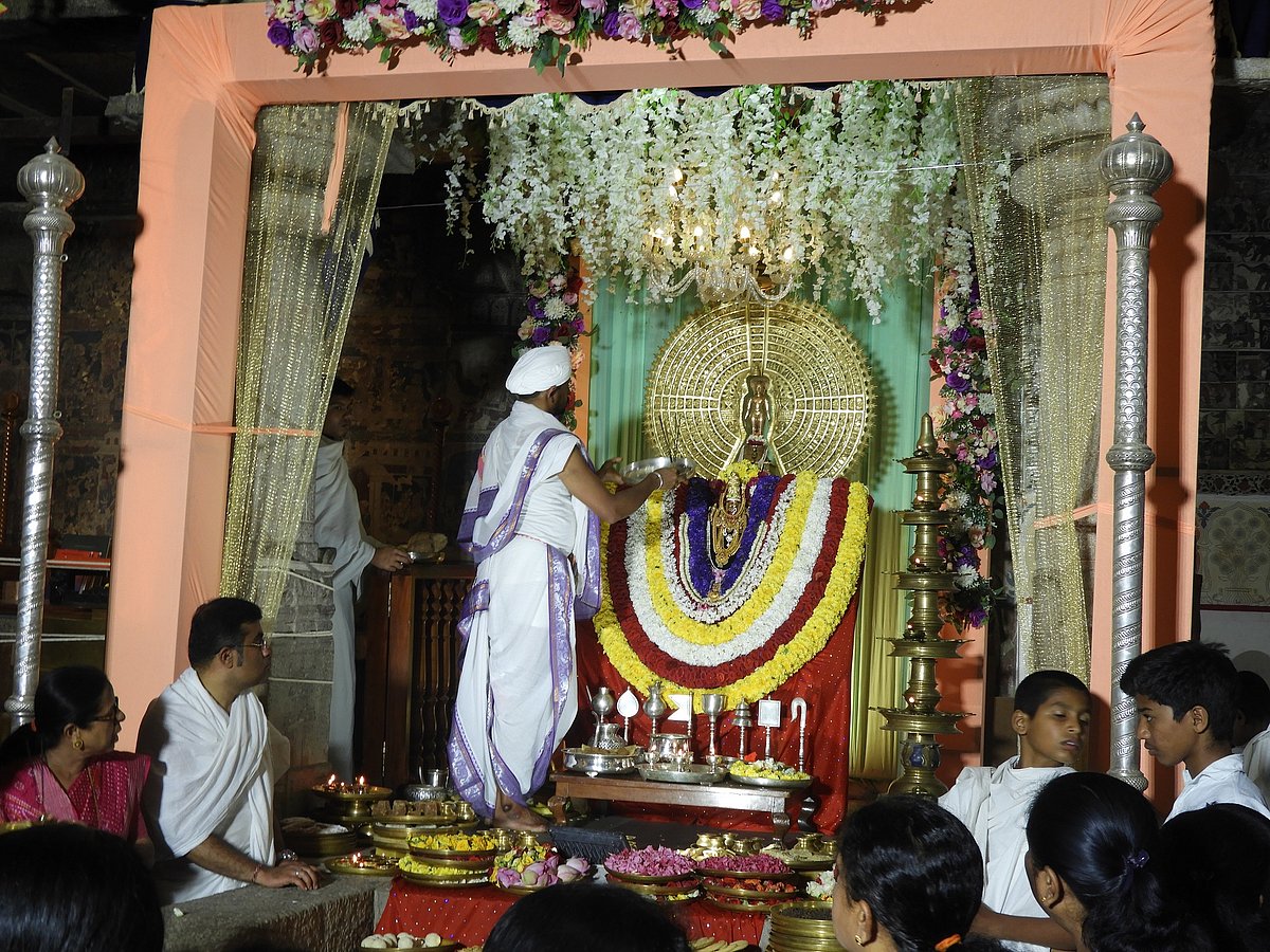 ಶ್ರವಣಬೆಳಗೊಳ: ಪದ್ಮಾವತಿ ದೇವಿಗೆ ಶ್ರಾವಣ ಪೂಜೆ