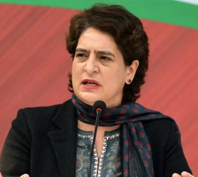 ದೆಹಲಿ ಮಾಲಿನ್ಯ: ತಕ್ಷಣ ಕ್ರಮಕ್ಕೆ ಕೇಂದ್ರ,ರಾಜ್ಯ ಸರ್ಕಾರಕ್ಕೆ ಪ್ರಿಯಾಂಕಾ ಒತ್ತಾಯ