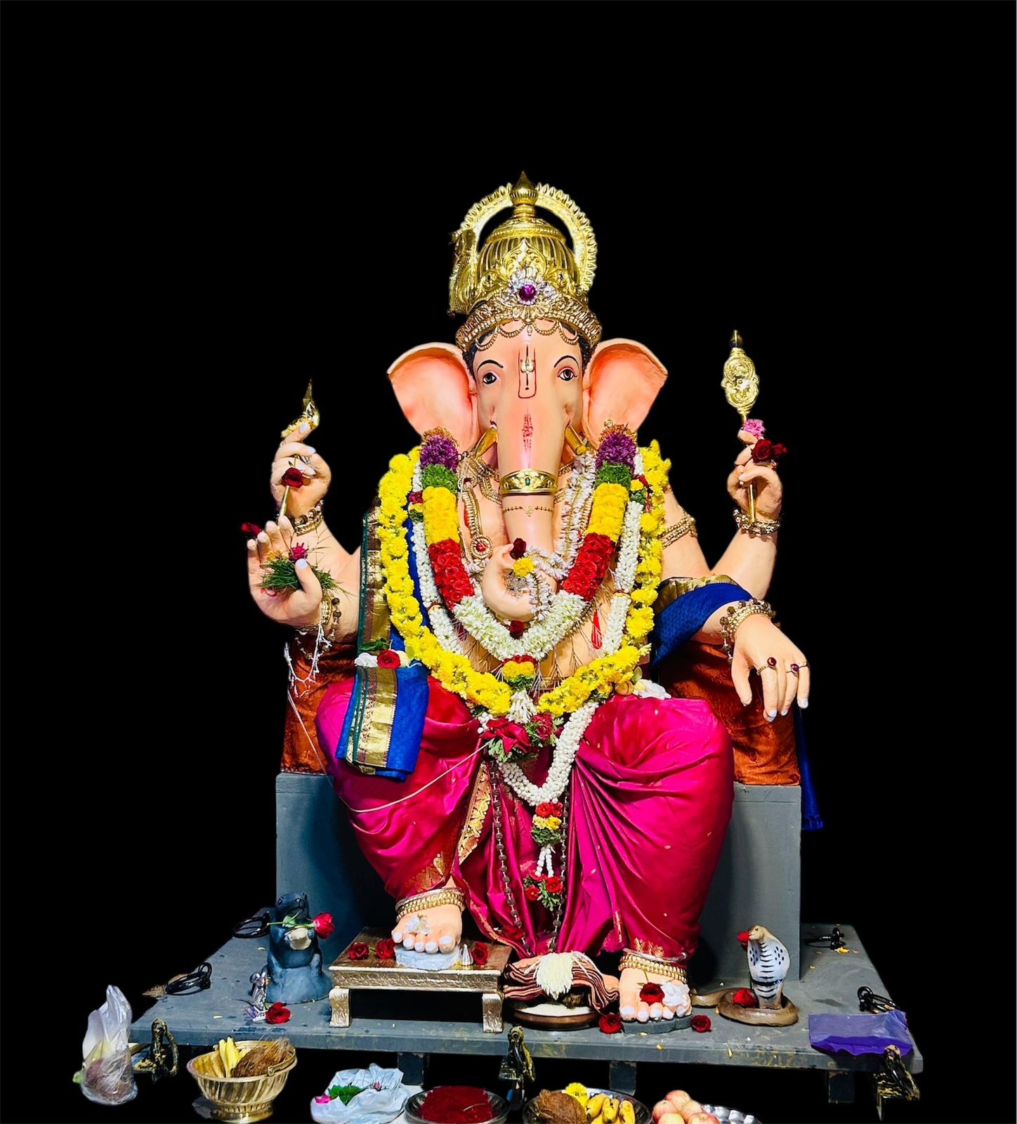 ಉಡುಪಿಯ ಕಡಿಯಾಳಿಯಲ್ಲಿ ಪ್ರತಿಷ್ಠಾಪಿಸಿದ್ದ ಗಣೇಶ ಮೂರ್ತಿ 