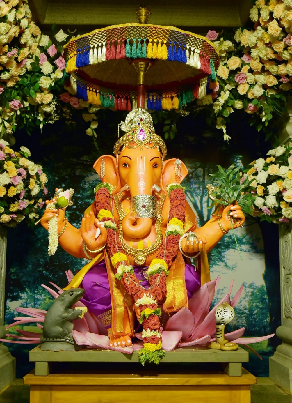 ಉಡುಪಿಯ ಬನ್ನಂಜೆ ಸಾರ್ವಜನಿಕ ಗಣೇಶೋತ್ಸವ ಸಮಿತಿ ಪ್ರತಿಷ್ಠಾಪಿಸಿದ್ದ ಗಣಪತಿ ಮೂರ್ತಿ