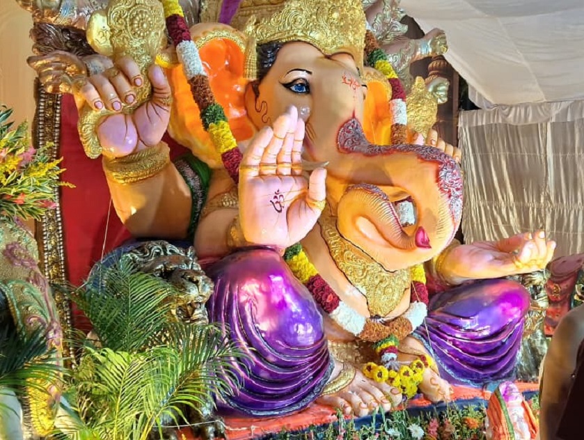 ಬಾಲಗಂಗಾಧರ ತಿಲಕ್ ಗಣೇಶ ಸಮಿತಿಯಿಂದ ನಿರ್ಮಿಸಿರುವ ಗಣಪನ ಮೂರ್ತಿ
