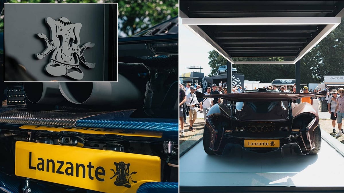 ಬ್ರಿಟನ್‌ನ ಸೂಪರ್‌ ಕಾರು Lanzante ಲೋಗೊ ಚತುರ್ಭುಜ ಗಣೇಶ!