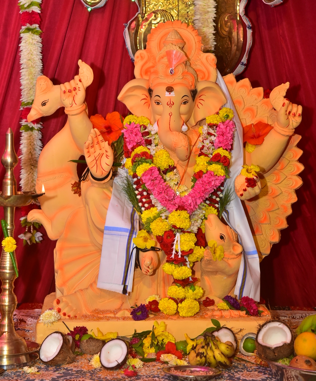 ಹಾವೇರಿಯ ನಗರಸಭೆಯಲ್ಲಿ ಪ್ರತಿಷ್ಠಾಪಿಸಲಾದ ಗಣಪತಿ ಮೂರ್ತಿ