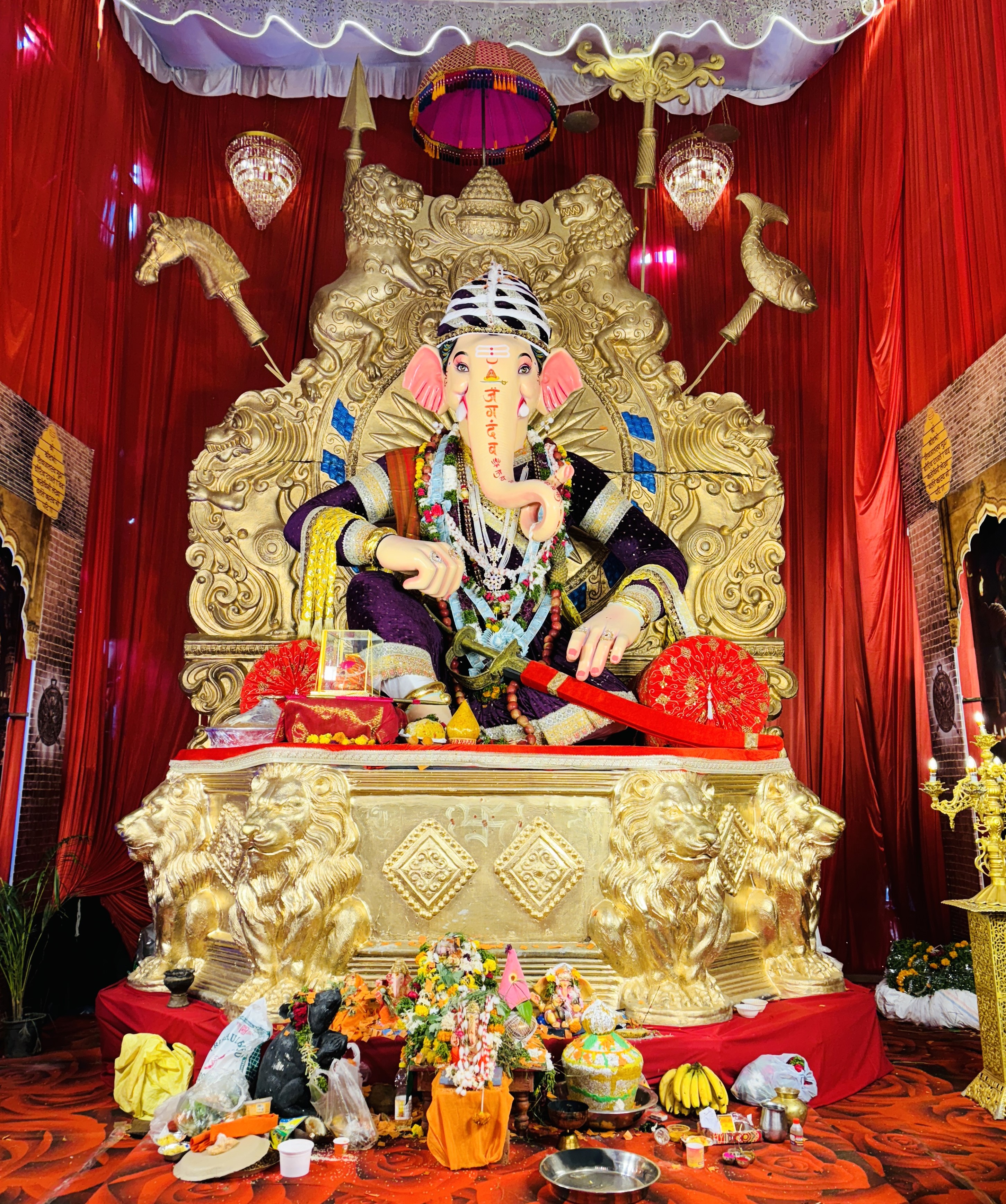 ಬೀದರ್‌ನ ದೇವಿ ಕಾಲೊನಿಯ ‘ಸಂಭಾಜಿ ಮಹಾರಾಜ ಗಣಪ’