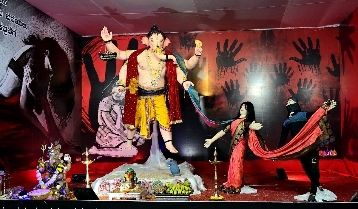 ಹುಬ್ಬಳ್ಳಿ: ಶೋಷಣೆ ವಿರುದ್ಧ ಜಾಗೃತಿ ಮೂಡಿಸುವ ‘ಗಣಪ’